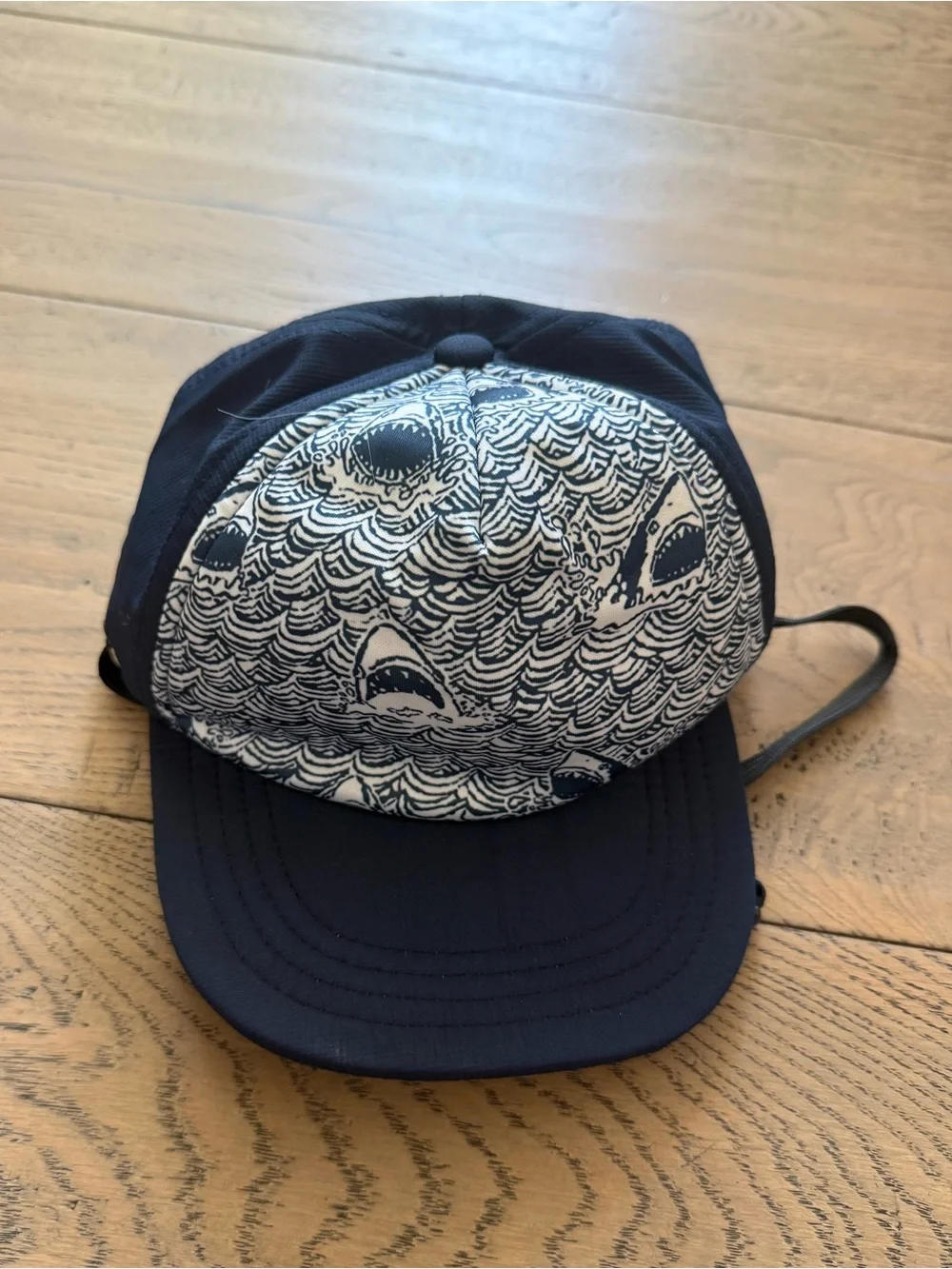Shark Sun Hat Baby Toddler 6–24M Navy